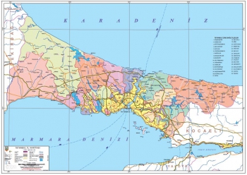 İstanbul Mülkî İdare İl Haritası