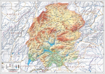 Kahramanmaraş Fiziki İl Haritası