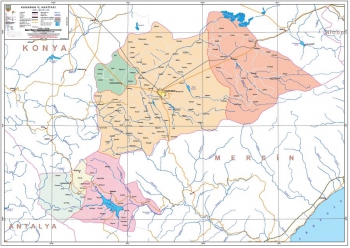 Karaman Mülkî İdare İl Haritası