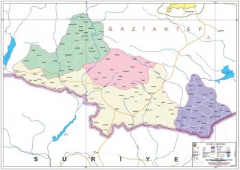 Kilis Mülkî İdare İl Haritası