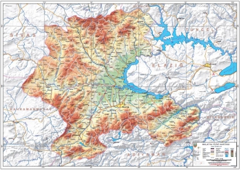 Malatya Fiziki İl Haritası