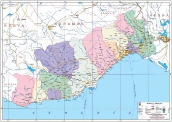 Mersin Mülkî İdare İl Haritası