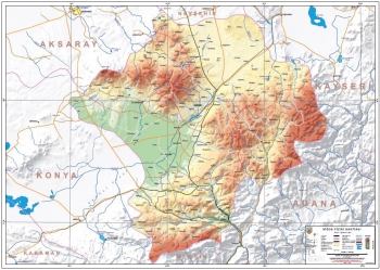 Niğde Fiziki İl Haritası