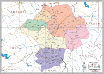 Niğde Mülkî İdare İl Haritası