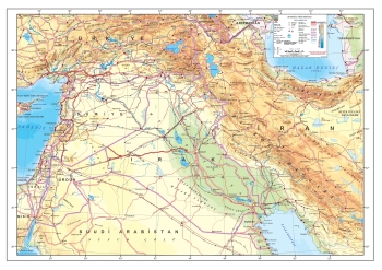 Ortadoğu Fiziki Haritası