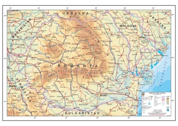 Romanya Fiziki Haritası