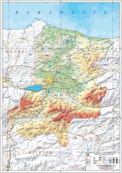 Sakarya Fiziki İl Haritası