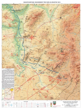 Sakarya Meydan Muharebesi 1. Gün Haritası