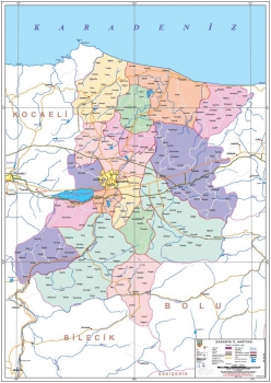 Sakarya Mülkî İdare İl Haritası