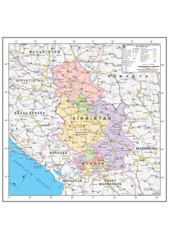 Sırbistan Kosova Siyasi Haritası